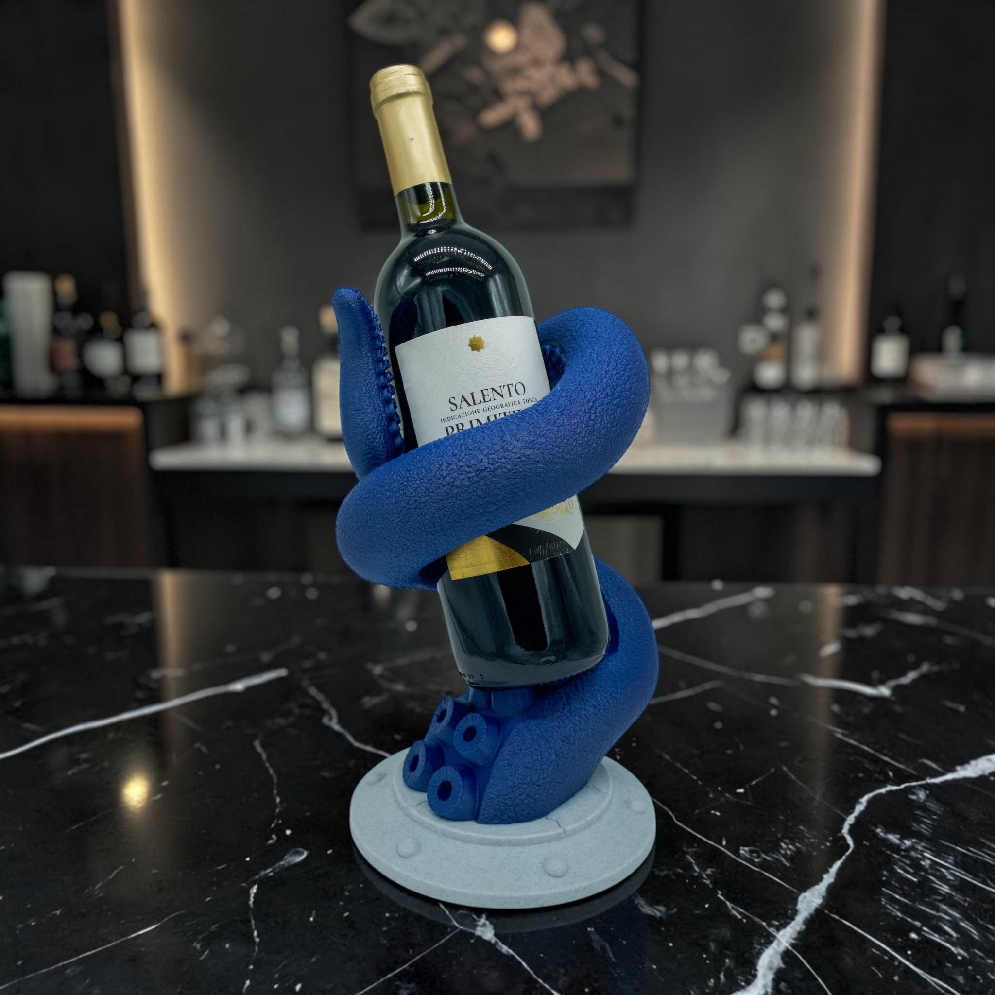 Wein-Flaschenhalter Tentakel 3D Druck