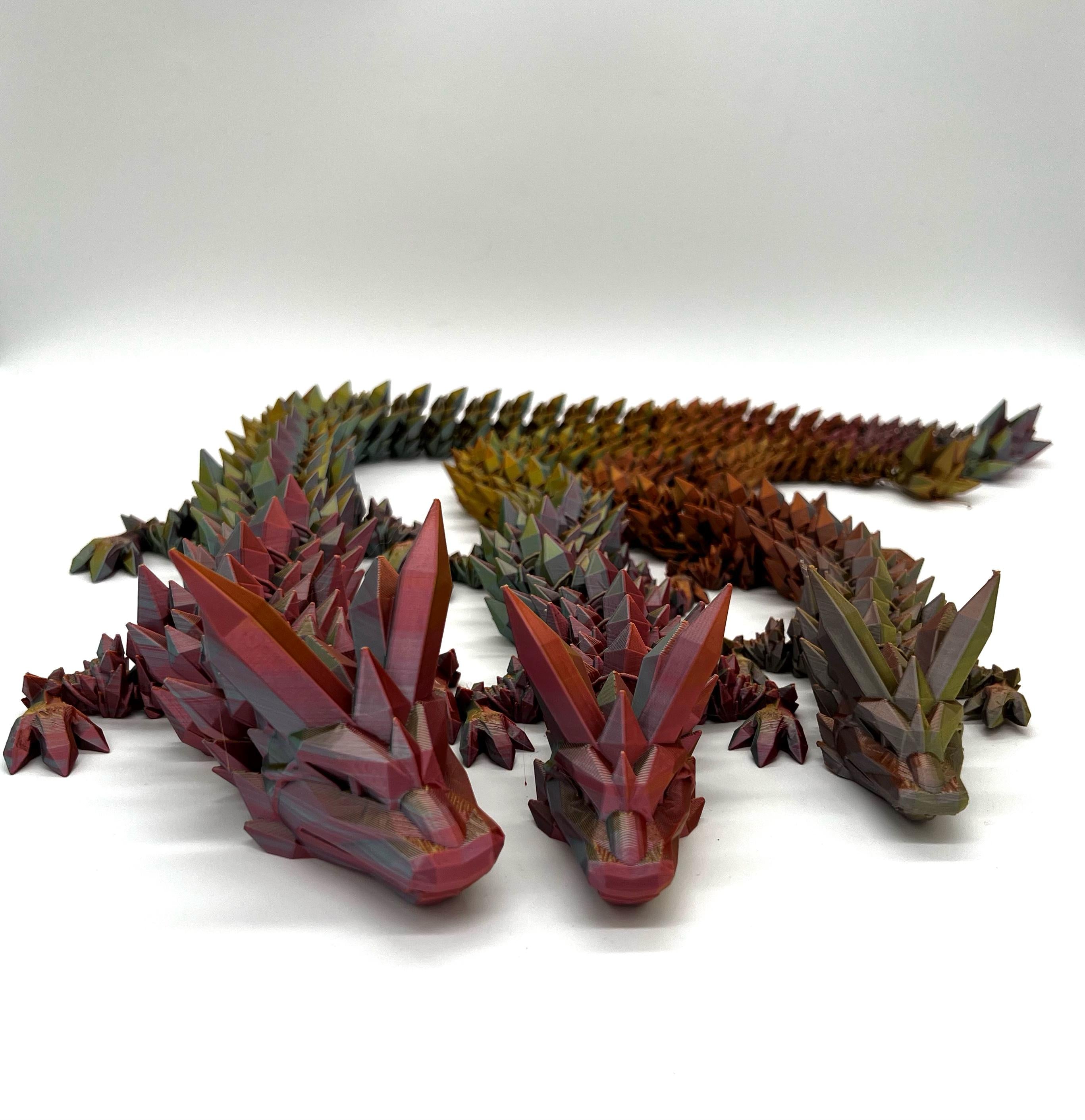 Kristall Drache 3D gedruckt